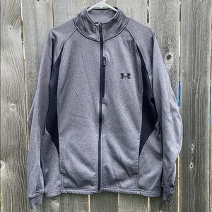 L men’s under armour full zip fleece sweatshirt